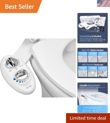 NEO 185 Non-Electric Bidet Attachment - Easy Install & Stylish Hygiene Solution