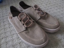 Chaco Ojai 3-Eye Shoes Tan Canvas JCH108544 Women's 8.5 Slip On Casual Sneaker