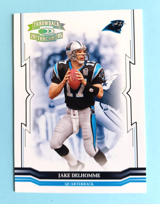 2005 THROWBACK THREADS JAKE DELHOMME#20 PARALLEL #99/99 CAROLINA PANTHERS
