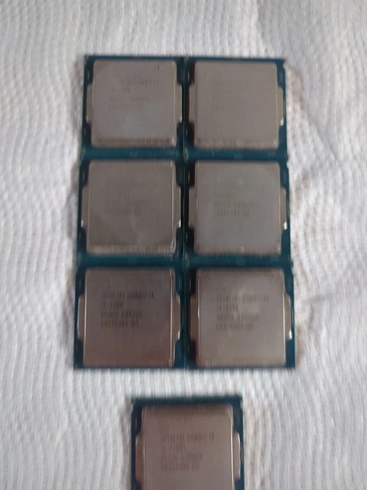 LOT OF (7) Intel Core i3-6300 X6 +i3-6100T X1, Processors 3.70 GHz SR2HG - Image 2 of 3