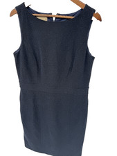 Talbots Navy Round Neck Sleeveless Business Lined Dress Corporate capsule 12
