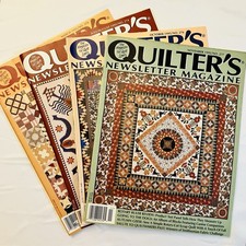 QUILTER  S Newsletter Magazine 1995 No.270, No.274, No. 276, No. 277 Lot of 4