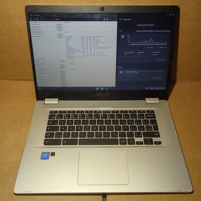 ASUS Chromebook C523n NA-BB01-CB 15.6'' FHD Intel Celeron N3350 1.1GHz 4GB 64GB