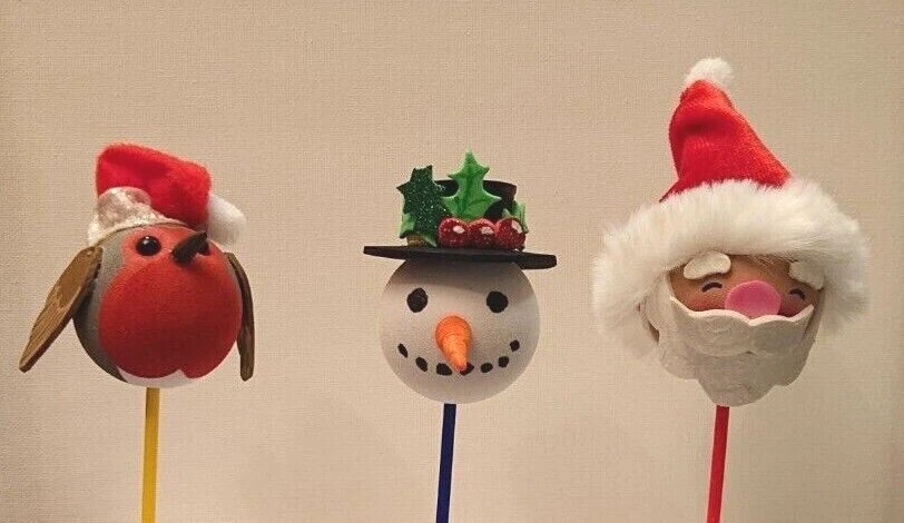 FESTIVE CAR AERIAL TOPPER Santa SNOWMAN Penguin ELF Robin CARPARK