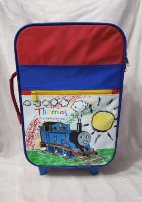 Thomas The Tank Train Carry On Bag with Wheels And Handle 1996 Storage