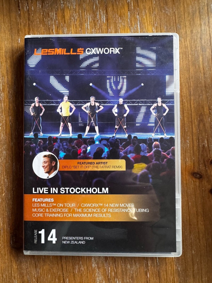 レズミルズ CXWORX DVD ファッション Lot of 5 Les Mills Core/CXWORX