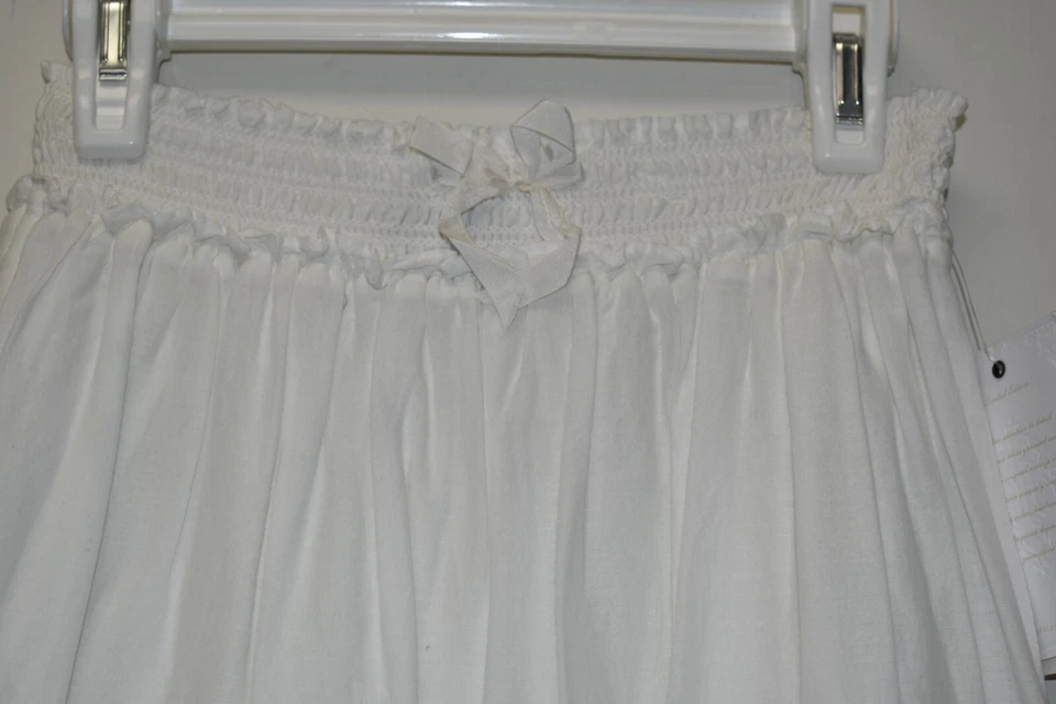 $175 NUEVO Ralph Lauren Niñas Blanco OJALES BORDADO Algodón Falda Crochet Encaje 7 Foto 3 de 4