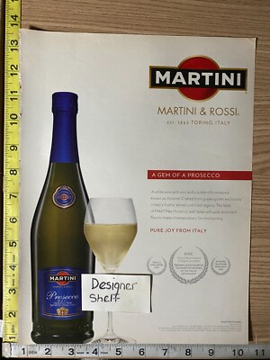 Martini & Rossi Prosecco Alcohol 2010 Print Advertisement: A Gem of A Prosecco
