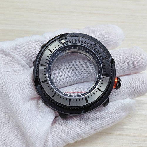 Mineral Glass Mirror 45mm Waterproof Watch Case For NH35 NH36 Movement - Picture 8 of 19
