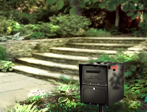 6200B-10 Oasis Classic Locking Post Mount Parcel Mailbox with High Security Rein - Picture 12 of 12