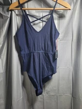 Cynthia Rowley Bodysuit  Womens Medium Navy  Sleepwear 