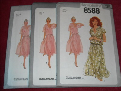 1978 UNCIRCULATED SIMPLICITY 8588-LADIES PULLOVER PEASANT DRESS PATTERN  6-16FF | eBay