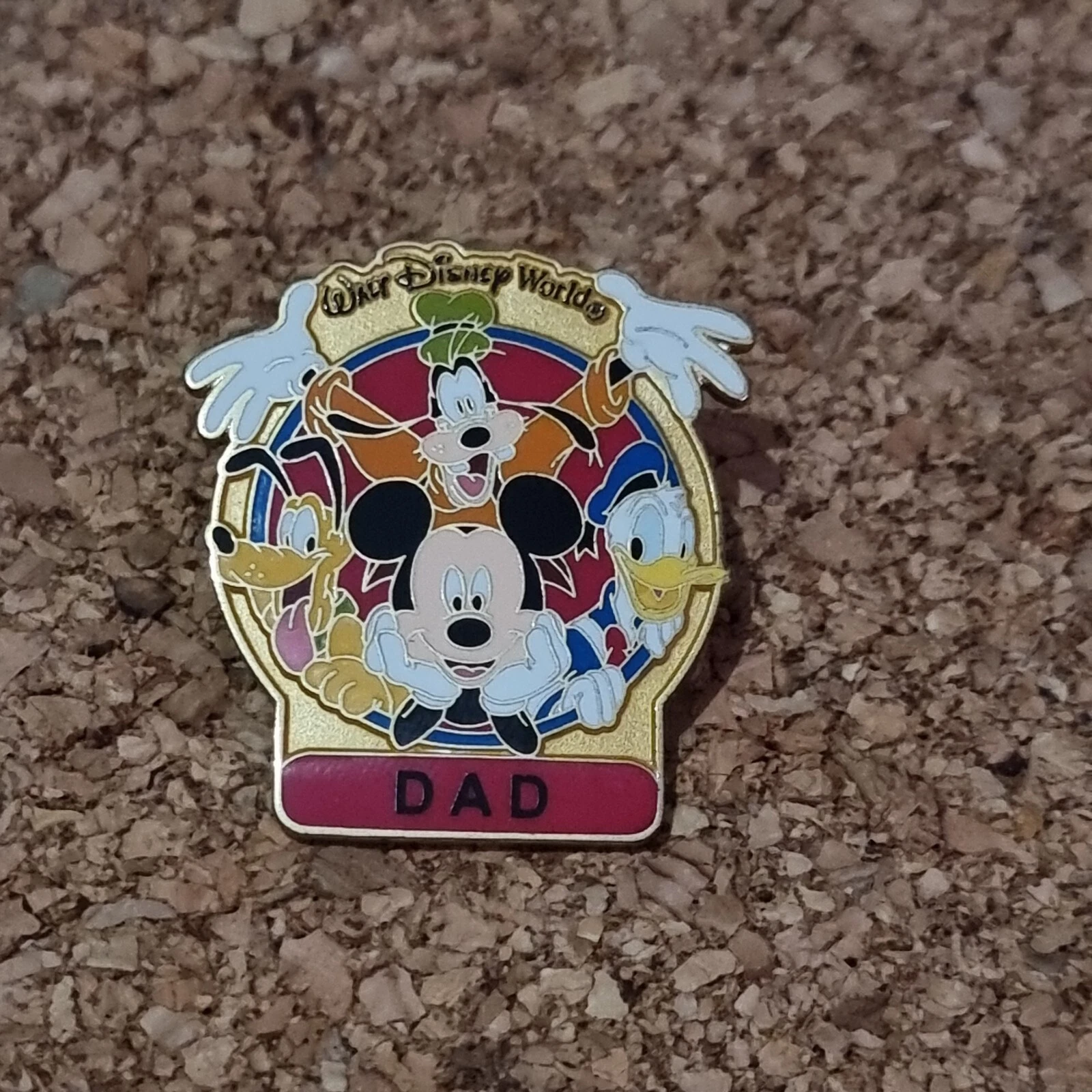 Disney World Vintage Goofy Dad Pin, Donald Duck Pluto