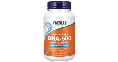 Now Foods DHA-500 Double Strength   180 Weichkapseln (148,18 EUR/kg)