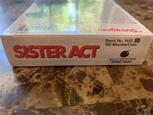 Sister Act VHS Tape NOS Kmart Tag With Buena Vista (Disney) Watermark Misprint - Picture 14 of 22