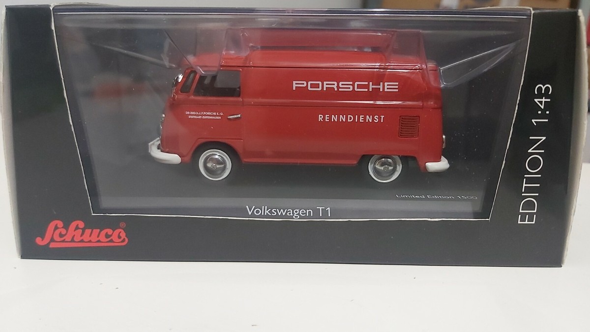 1/43 schuco volkswagen T1 シュコーミニカー 2点セット 1/43 Schuco 4-Car Set Volkswagen VW Camping bus T1 / T2 / T3