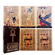 Tarot Cards English Version EGYPTIAN GODS ORACLE CARDS For Female Board Game