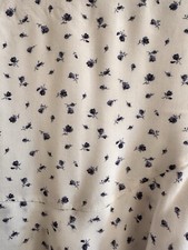 Altar d State White With Blue Flowers Mini Skirt Size Small