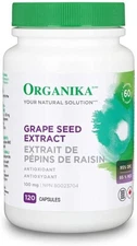 Organika Grape Seed Extract Antioxidant Overall Health Vital Body 120pcs NEW