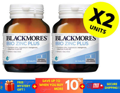 BLACKMORES BIO ZINC 90'S - HAIR , NAIL & SKIN ( X 2 )