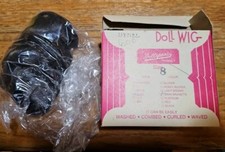 Dollspart Vintage Doll Wig Dynell Alice, size 8, Dark Brunette New Nos