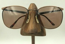 Vintage Cardin Boutique CB-027 Copper Black Oval Sunglasses FRAMES ONLY
