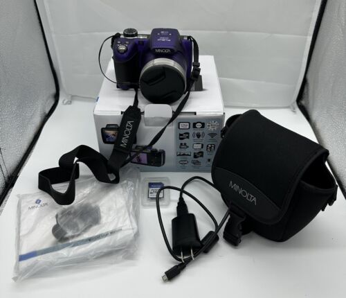 Minolta MN53Z Pro Shot 16MP HD Digital Camera with 53x Optical Zoom 16GB SD Card