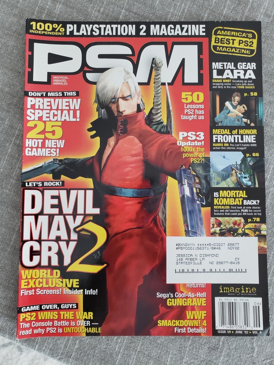 PSM Magazine November 2001 Number 51 Vol. 5 Devil May Cry 2 Used