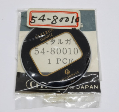 Genuine NOS Citizen 54-80010 Crystal for Citizen Crystron LC 4-095022 + Gasket