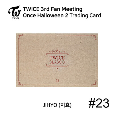 TWICE 3rd FANMEETING ONCE HALLOWEEN 2 Trading Card Photocard JIHYO