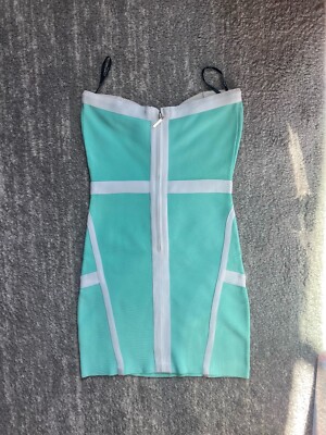 Marciano Bandage Bodycon Dress Mint Green S | eBay