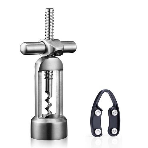 Drincarier screwpull-levers wine opener corkscrew self pulling corkscrew 18/8...
