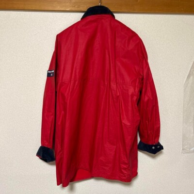 Vintage POLO RALPH LAUREN Fireman Coat Jacket Men' Size XL RED