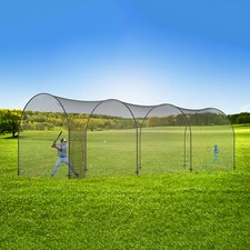 VEVOR Cage de Frappeur Filet d'Entraînement Baseball Softball Fermé 12x3,6x3,6 m