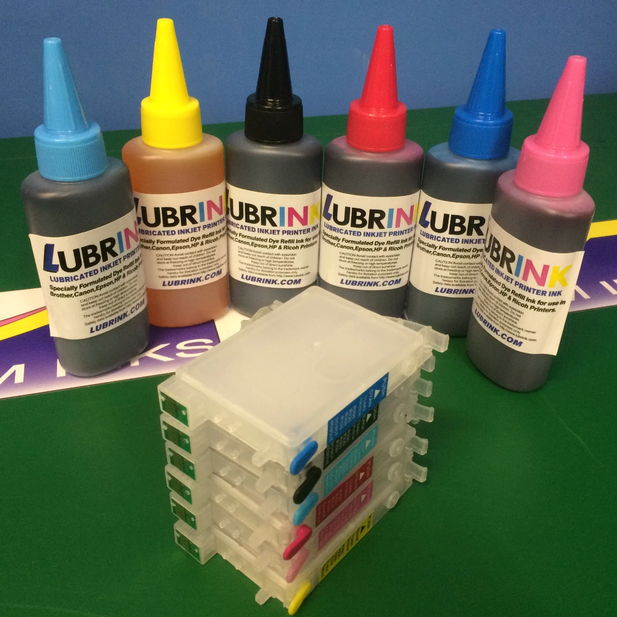 6x Refill Cartridge Ink for Epson Stylus Photo R 200 220 300 320