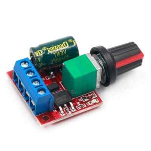 (25Pk) 5A 90W PWM 12V DC Adjustable Motor Speed Controller Module DC-DC 4.5V-35V