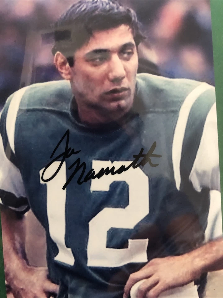Fotografía de fútbol Joe Namath clase de 1985 firmada 8 x 10 con certificado Foto 2 de 4