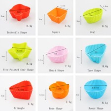 5 Stampi per Cupcake in Silicone Muffin Stampi per Muffin Riutilizzabili