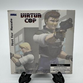 Virtua Cop Sega Saturn 1996 Game Disc Sleeve Not For Resale TESTED NFR Shooter