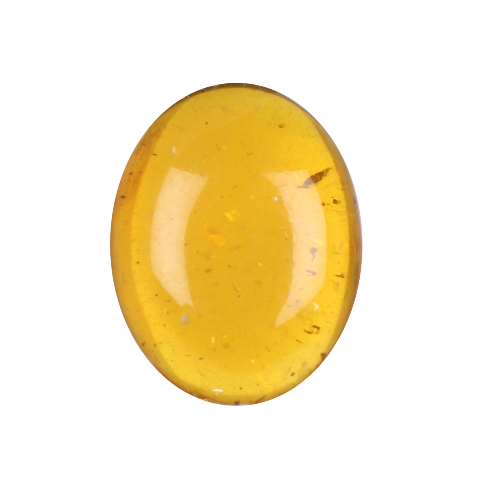 Oval Cut 9.25 CT Genuine Amber Gemstone Orange Color for Rings 20x15x7