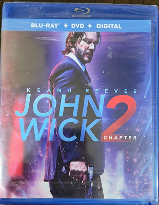 John Wick: Chapter 2 (Blu-ray, 2017) Free Shipping!!!