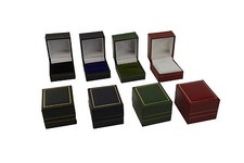 Jewellers Boxes Luxury Faux Leather Ring Box Jewellery Display Storage Gift Box