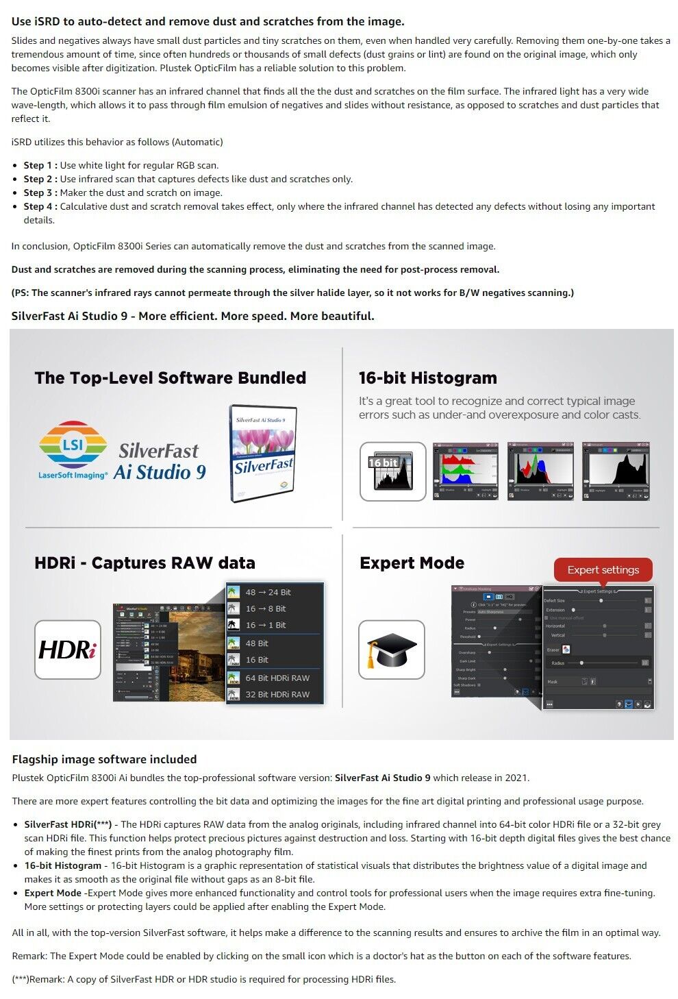 Plustek OpticFilm 8300i Ai Scanner SilverFast Ai Studio 9+ Plustek OpticFilm 8300i Ai Scanner SilverFast Ai Studio 9+
