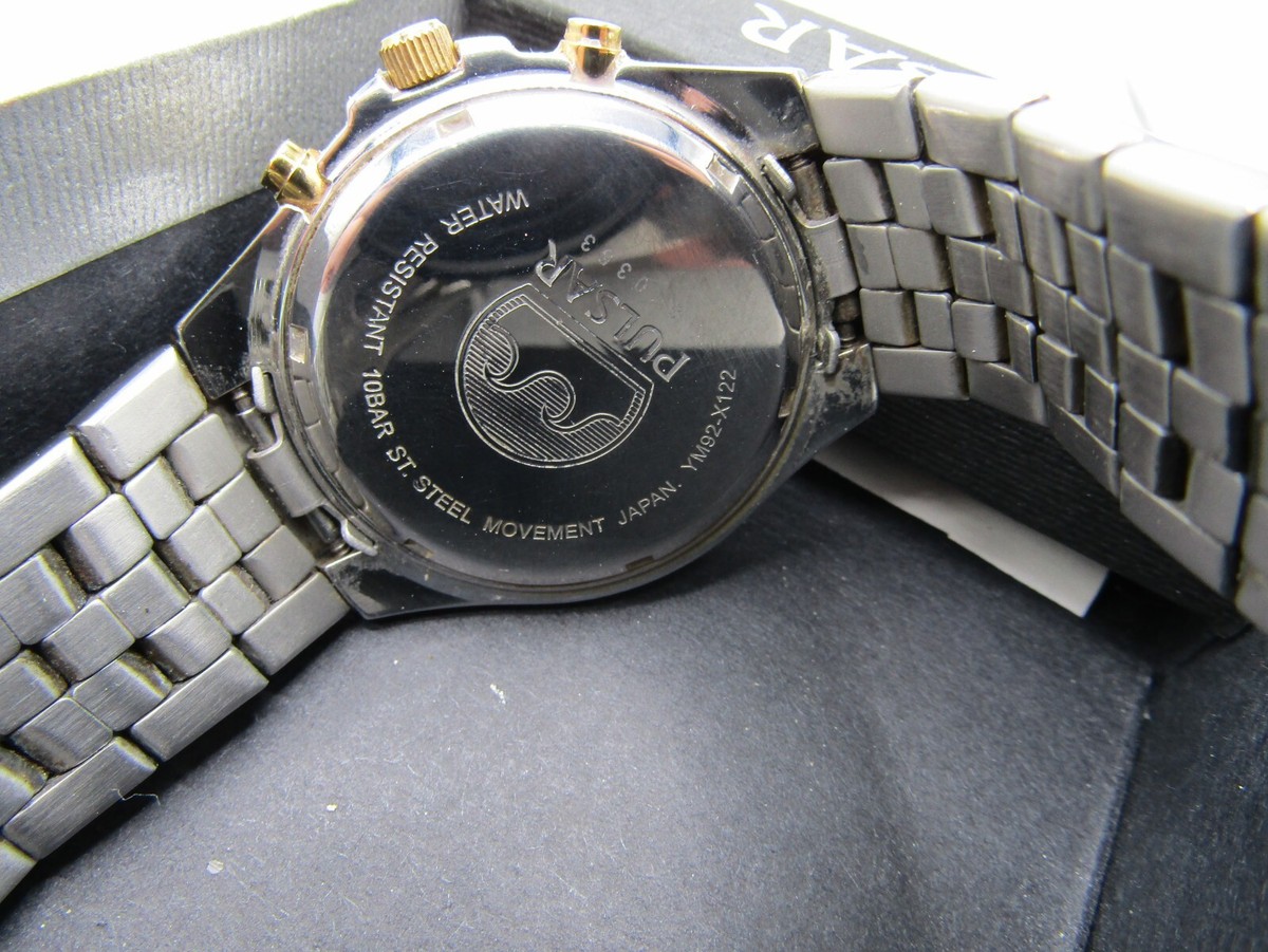 PULSAR（by SEIKO） Vintage Pulsar by SEIKO Mens Japan Quartz Goldtone Watch