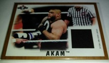 WWE Akam NXT 2017 Topps Heritage Event Used Mat Relic Card SN 95 of 99