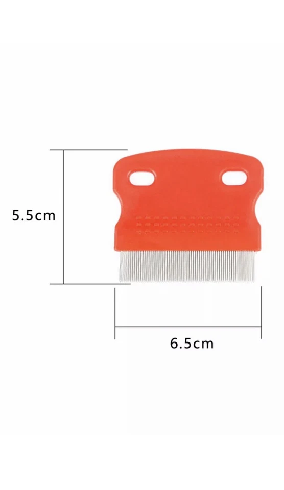 2pcs Head Lice & Egg Combs Flea Double Sided Nit Free Beauty Salon Hair Pet - image 3 of 4