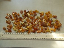 BEAUTIFUL GENUINE BALTIC AMBER YOLK BEADS POLISHED LOOSE GEMSTONES 70 GRAM LOT F