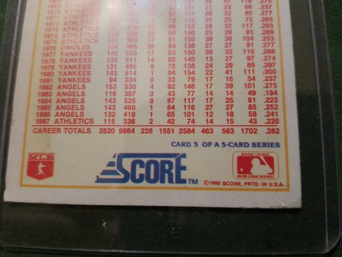 Reggie Jackson Oakland Athletics 1987 - Picture 4 of 5