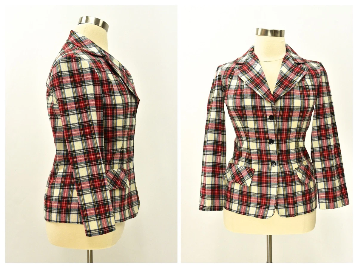 Plaid shirt and blazer sale