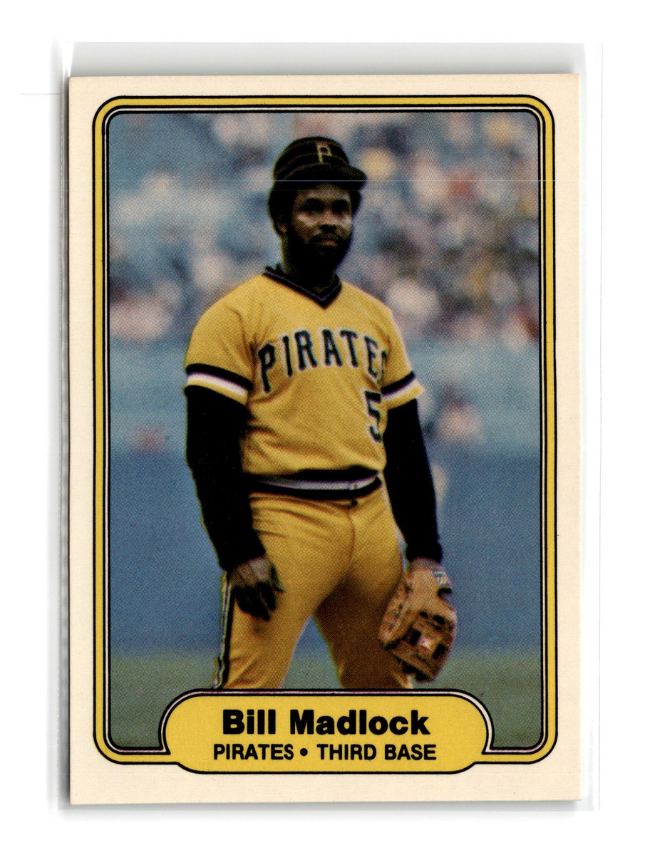 Bill Madlock Baseball #485 1982 Fleer Pittsburgh Pirates | eBay